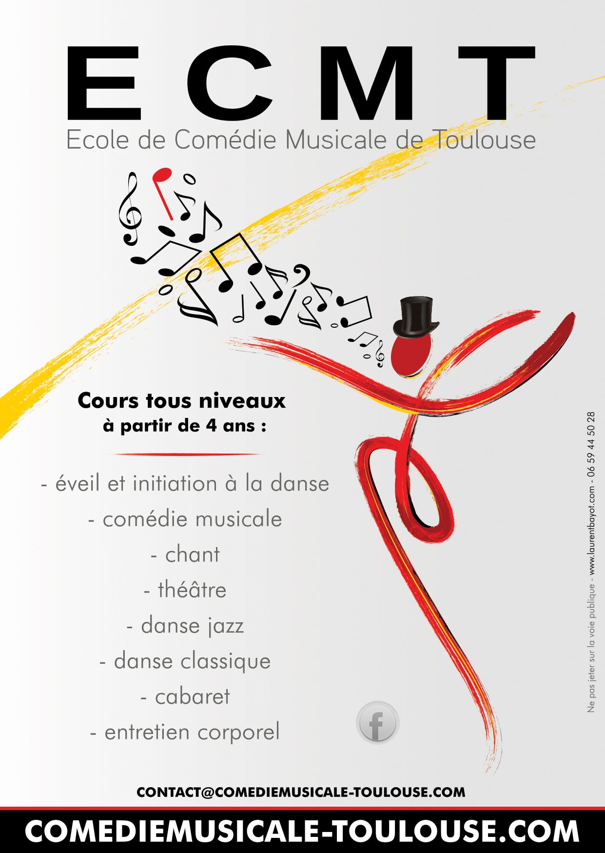 flyer école comédie musicale toulouse