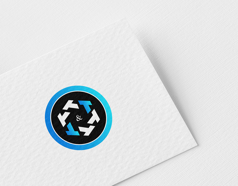 logo bleu crypto-monnaie