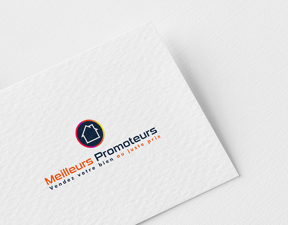 logo promoteurs maison rond bleu