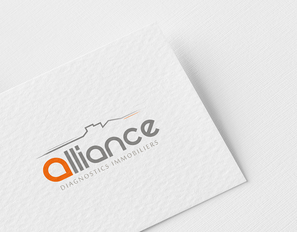 logo gris orange immobilier