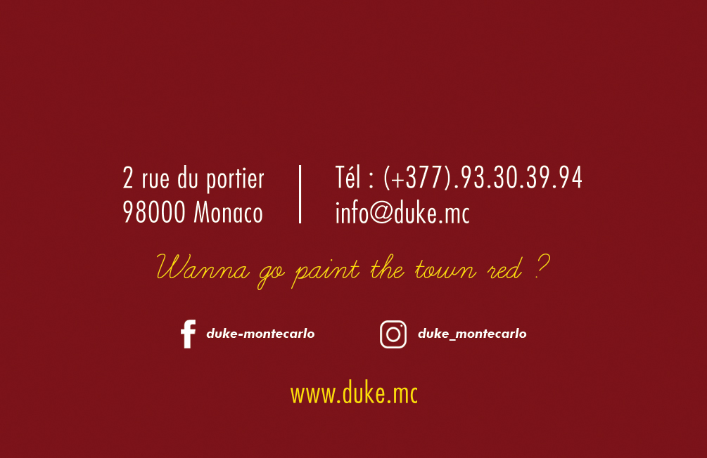 carte duke monaco bar