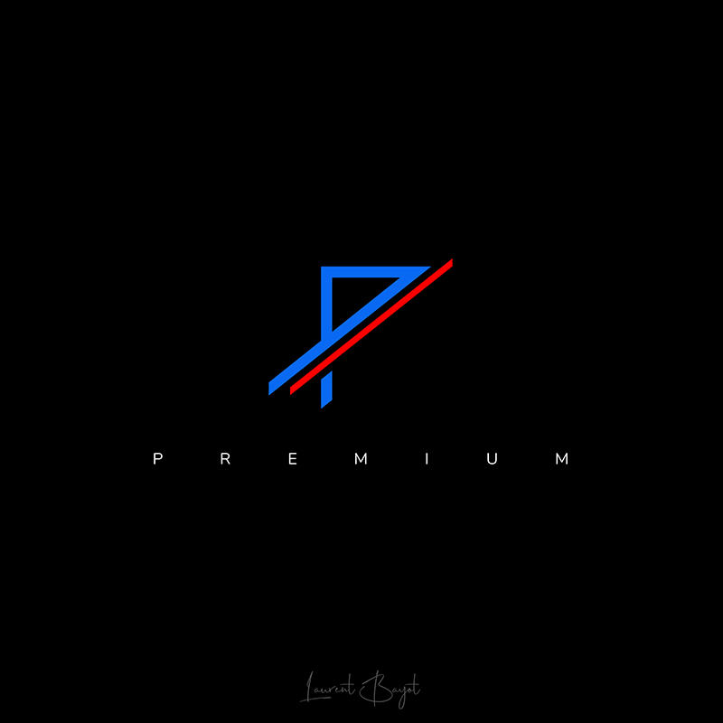 logo premium france fond noir