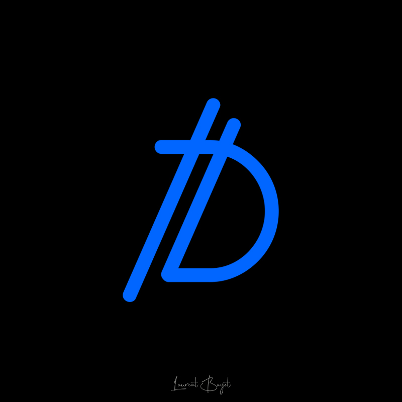 logo symbole bleu