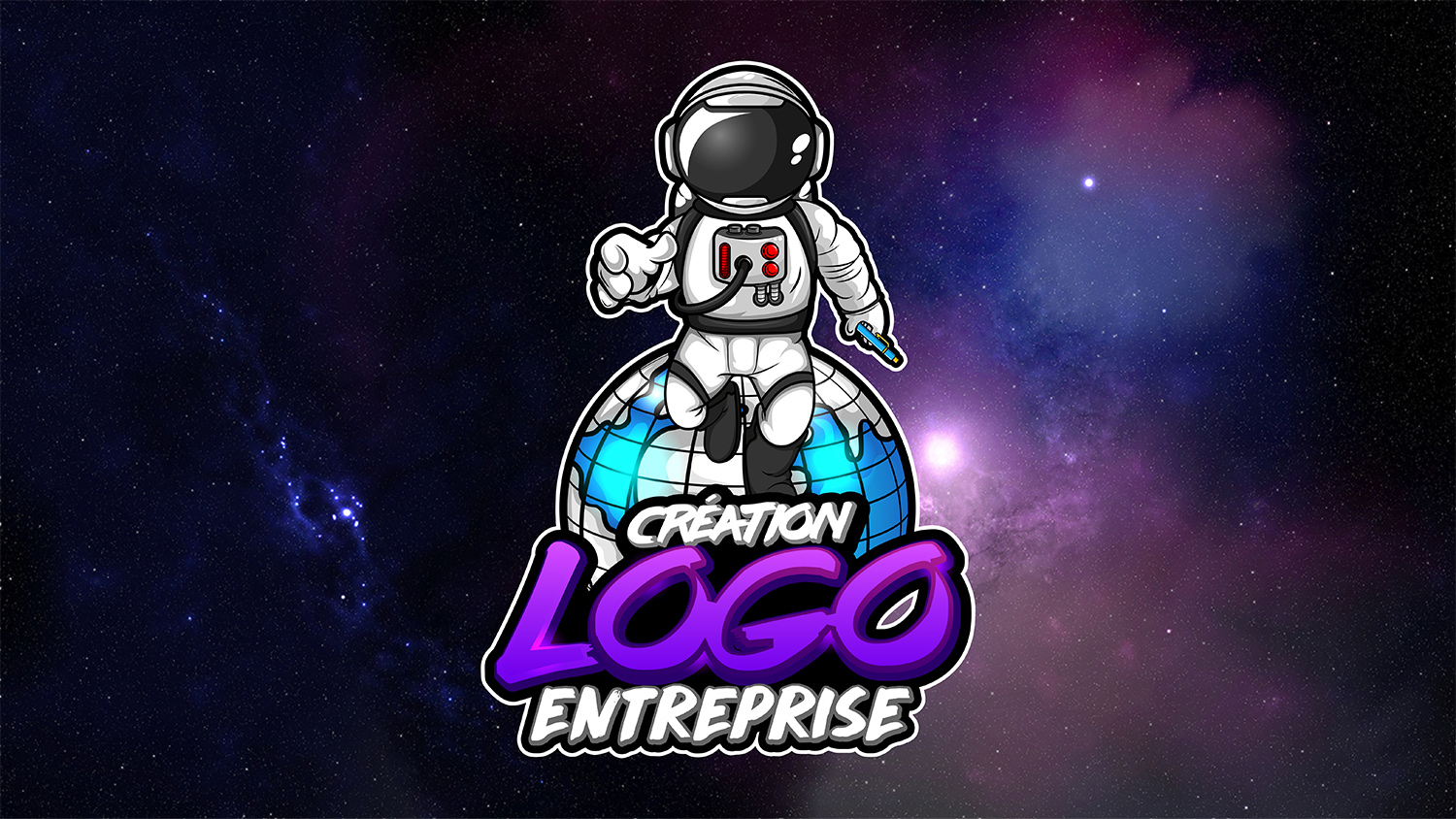 mascotte logo entreprise galaxie