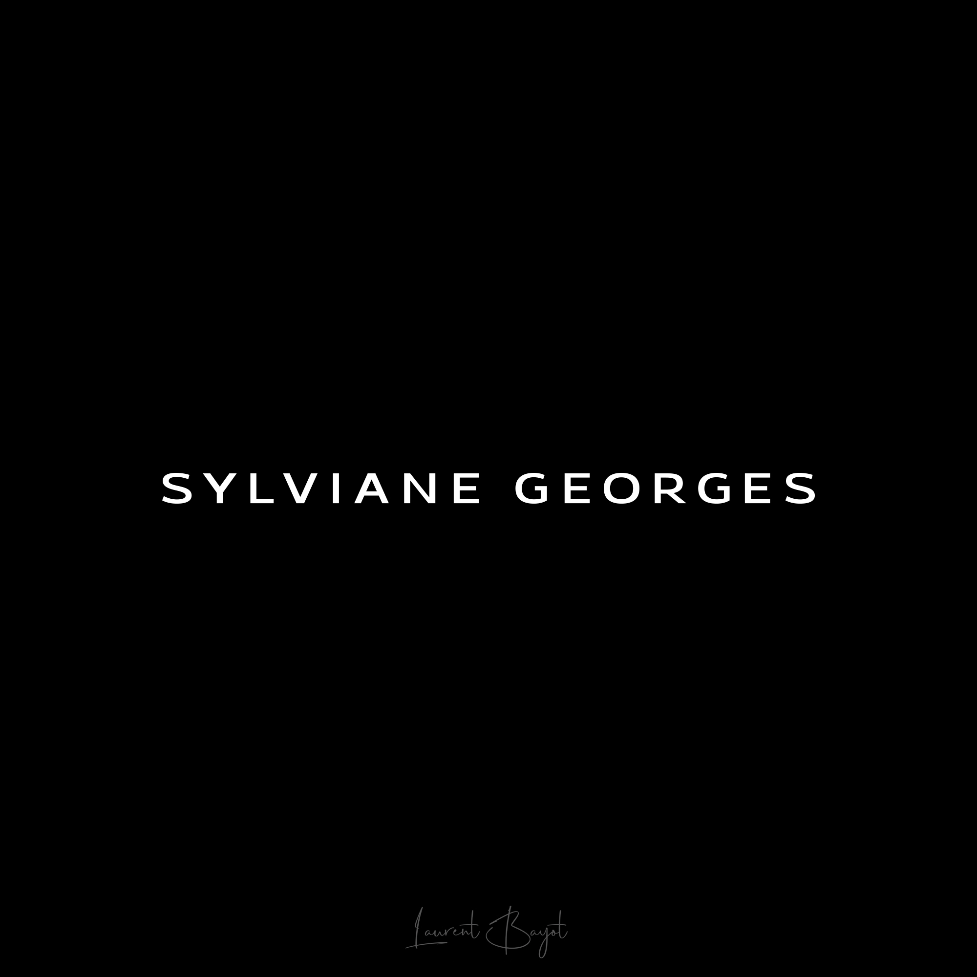Sylviane Georges logo blanc fond noir